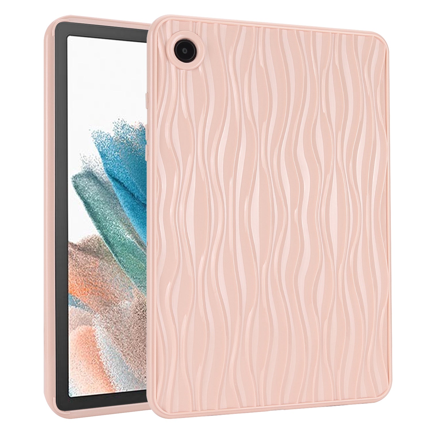 For Samsung Galaxy Tab A8 10.5 (2021) X200 Tab A8 10.5 (2022) Water Ripple Texture Case Solid Color TPU Anti-slip Tablet Cover For Samsung Galaxy Tab A8 10.5 (2021) X200 Tab A8 10.5 (2022) Water Ripple Texture Case Solid Color TPU Anti-slip Tablet Cover